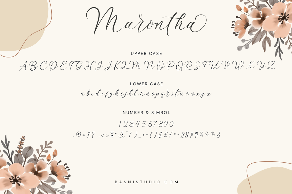 Marontha Copperplate Script, a Script Font by Basnistudio (Photo 8 of 10)