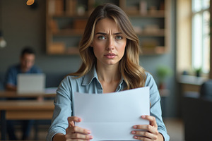 Woman reviewing documents with a con, a Business Photo by Stock Shape