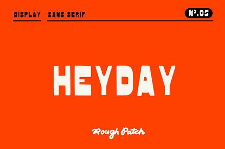 HeyDay | Sans Serif Display Font, a Sans Serif Font by Rough Patch Studio