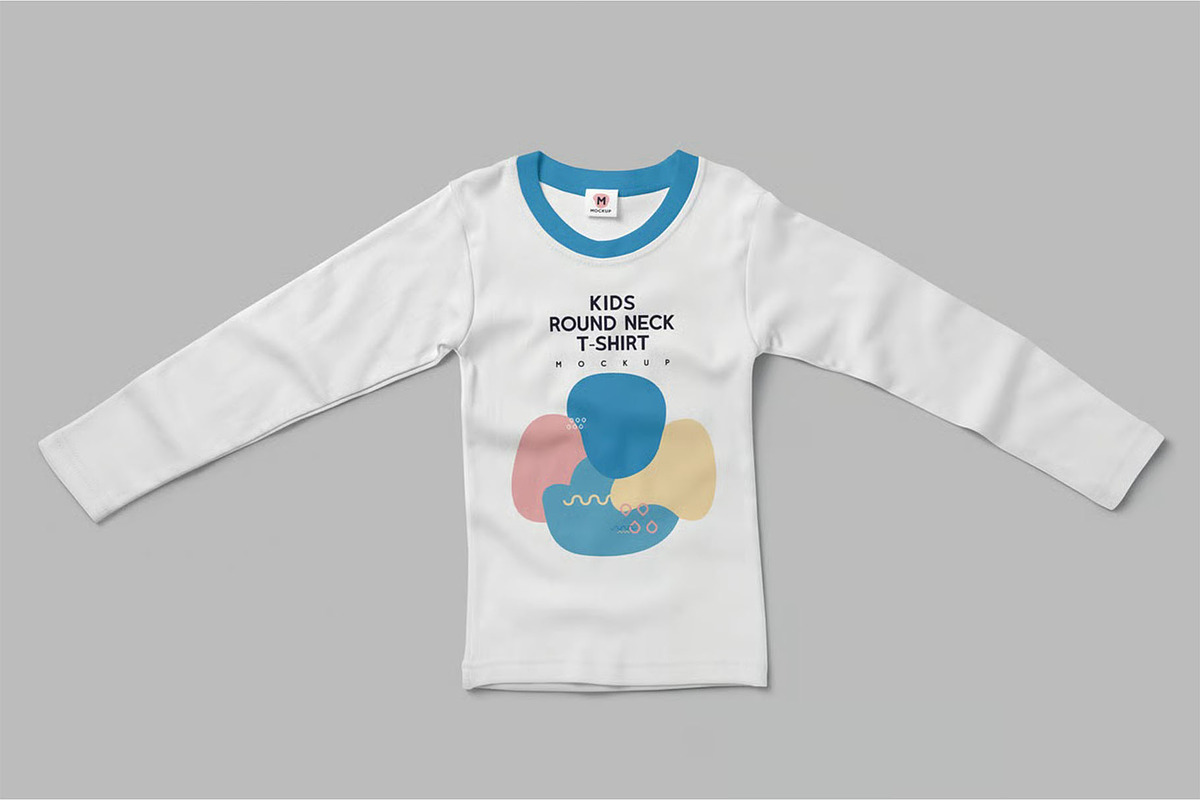 Kids Full Sleeve Tshirt Mockups, a Shirt Mockup by megostudi0 (Photo 3 of 7)