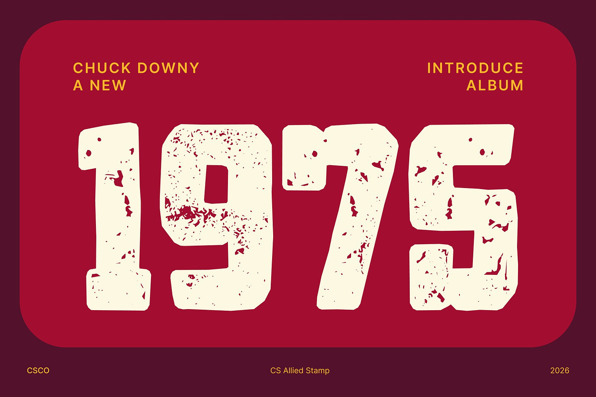 CS Allied Stamp, a Slab Serif Font by Craft Supply Co. (Photo 3 of 8)