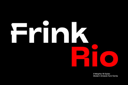 Frink Rio Modren Grotesk Font Family