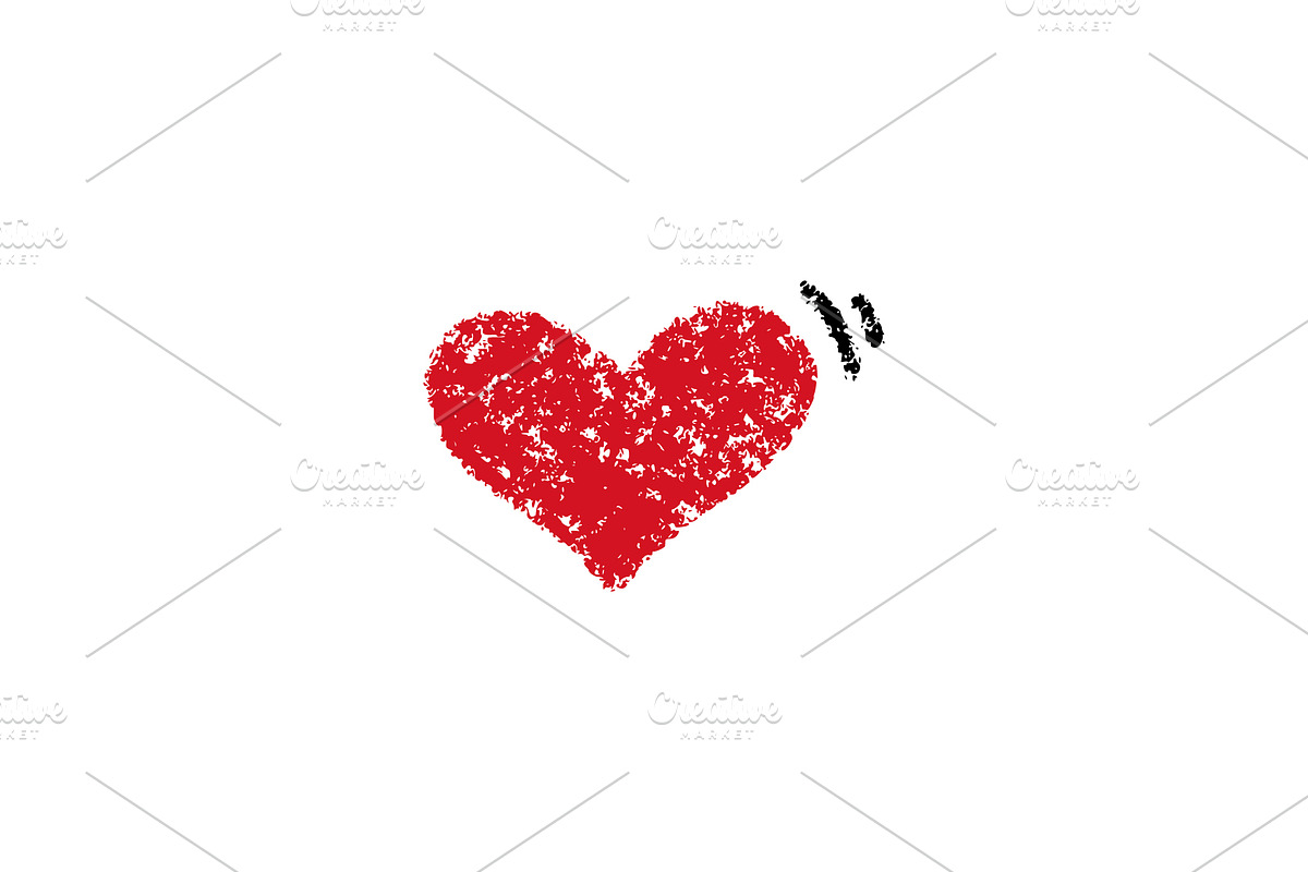 Crayon Doodle Hearts, an Object Graphic by Elena Pimukova (Photo 21 of 36)