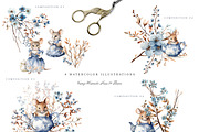 At The Mice Tea Party Collection, an Animal Illustration by Pati Paints (Thumbnail 12 of 14)