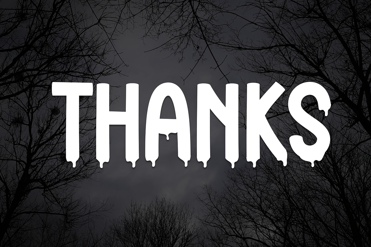 Horror Winter | Script Font, a Script Font by Scratchones (Photo 8 of 8)