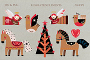 Nordic Christmas Scandinavian Folk, a Decorative Illustration by the_myro (Thumbnail 2 of 12)