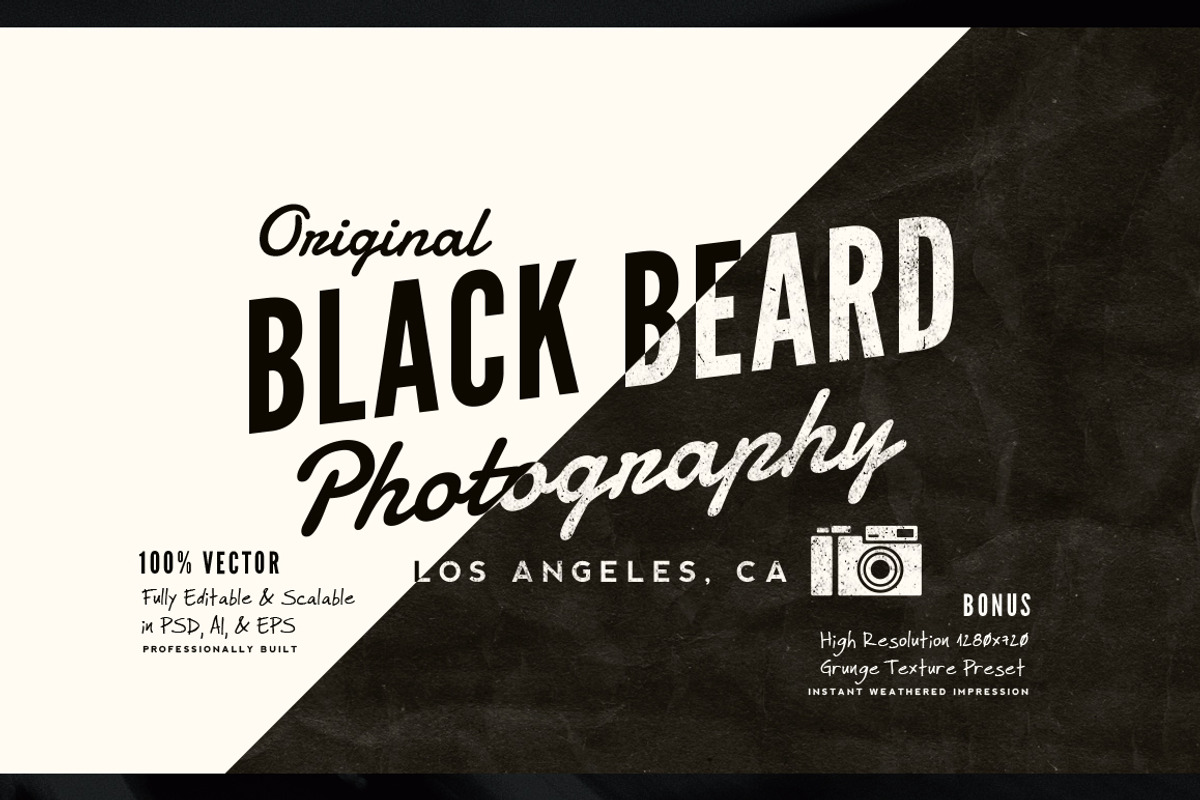 Photographer Vintage Logo Collection, a Branding & Logo Template by Yusof Mining (Photo 5 of 5)