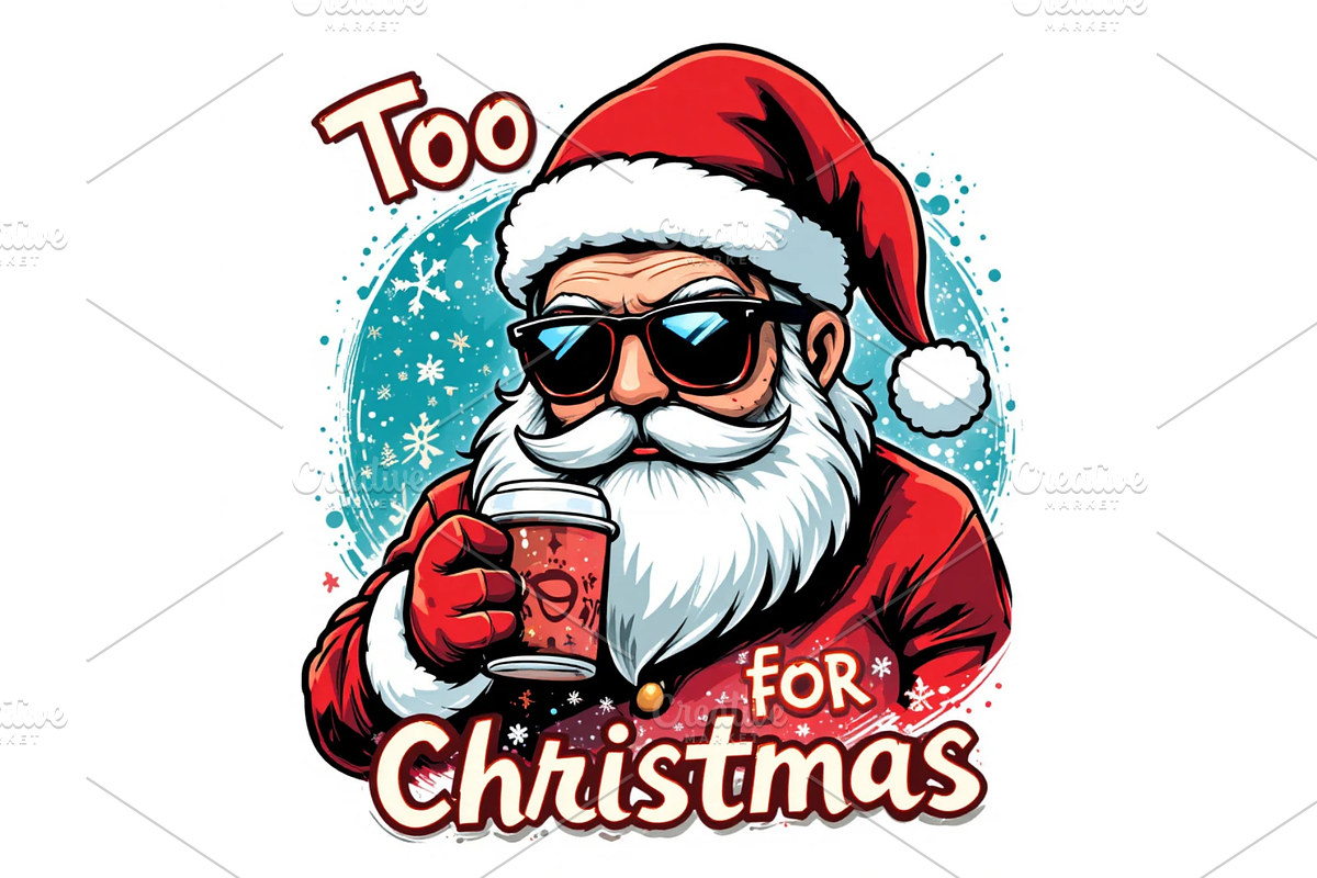 Christmas Santa T-Shirt design, an Illustration by Creative design (Photo 2 of 2)
