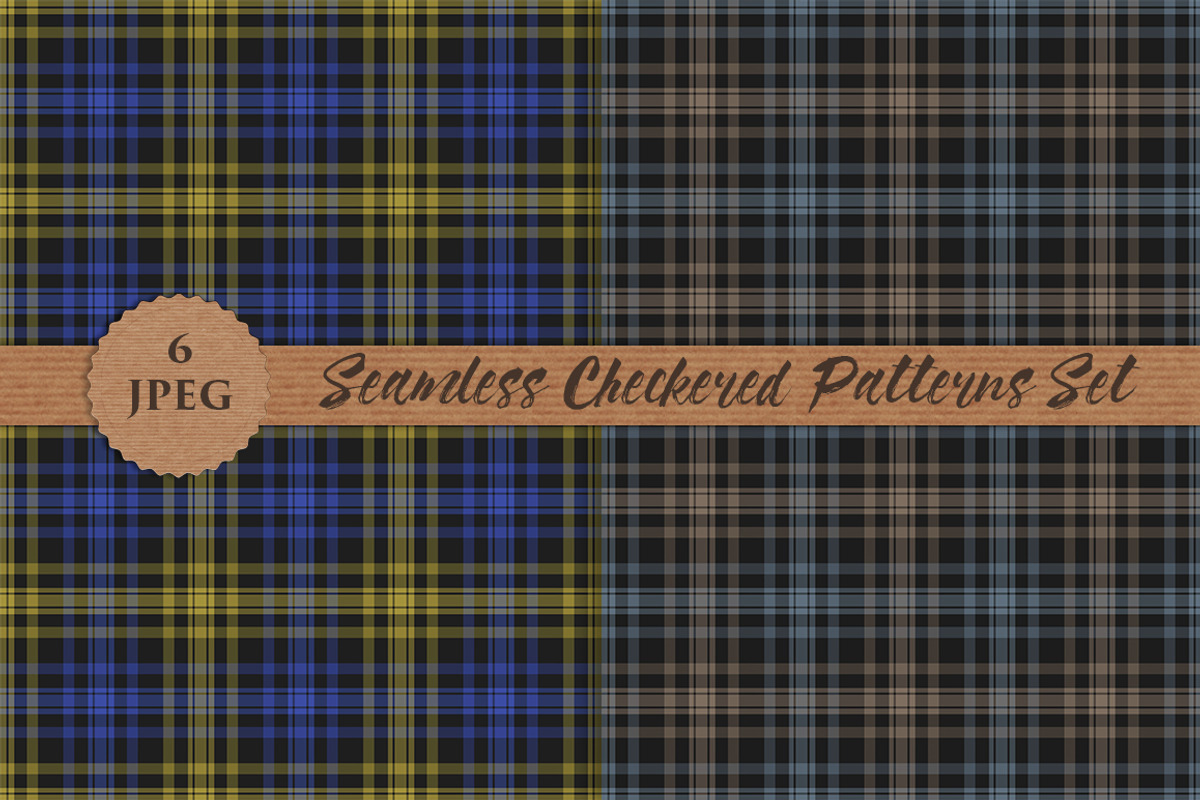 PLAID CHECKERED seamless patterns, a Pattern Graphic by Futurel (Photo 3 of 4)