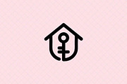 House Key Emblem, an Object Illustration by Vectorium Studio (Thumbnail 1 of 4)
