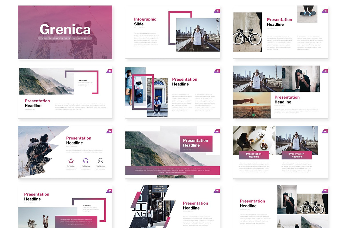 Grenica - Google Slide Template, a Presentation Template by AQR Studio
