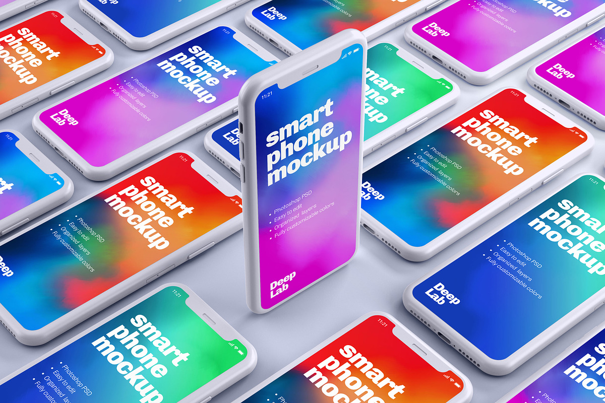 iPhone 11 Pro Clay Mockup Set, an iPhone Mockup by Deeplab (Photo 14 of 25)