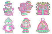 Brushstroke Christmas Clipart Bundle, an Illustration by Craft Nest (Thumbnail 3 of 6)