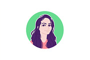 Avatars icons of people, a Person Illustration by GeekClick (Thumbnail 7 of 7)