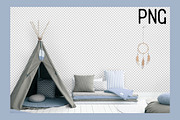 Kids Room Wall/Frame Mock Up 13, a Print Template by Whimsicality (Thumbnail 3 of 4)