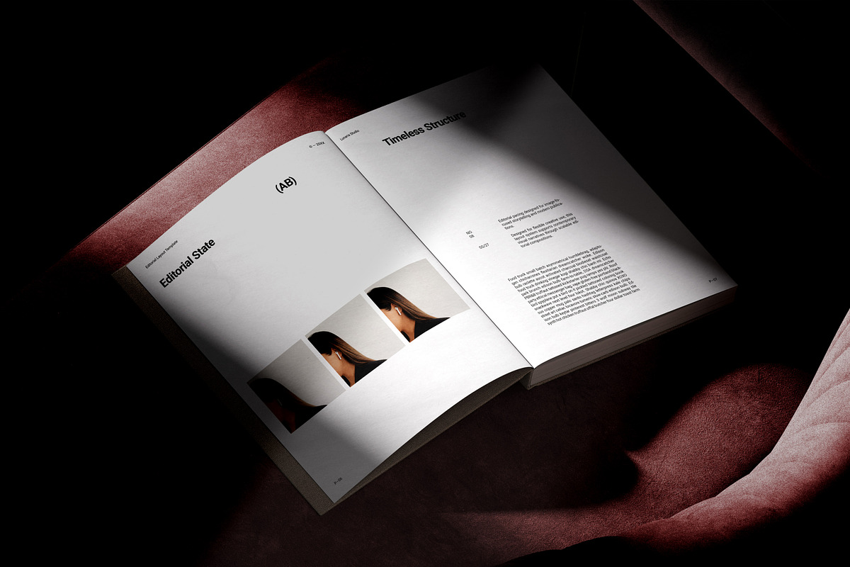 Minimal Editorial Layout Template, a Magazine Template by Lunaria (Photo 3 of 13)
