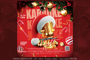 Karaoke Christmas Flyer, a Flyer Template by Artolus