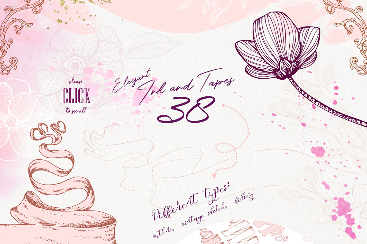 Watercolor Kiss - Romantic Clipart, a Decorative Illustration by Gluiki (Photo 4 of 4)