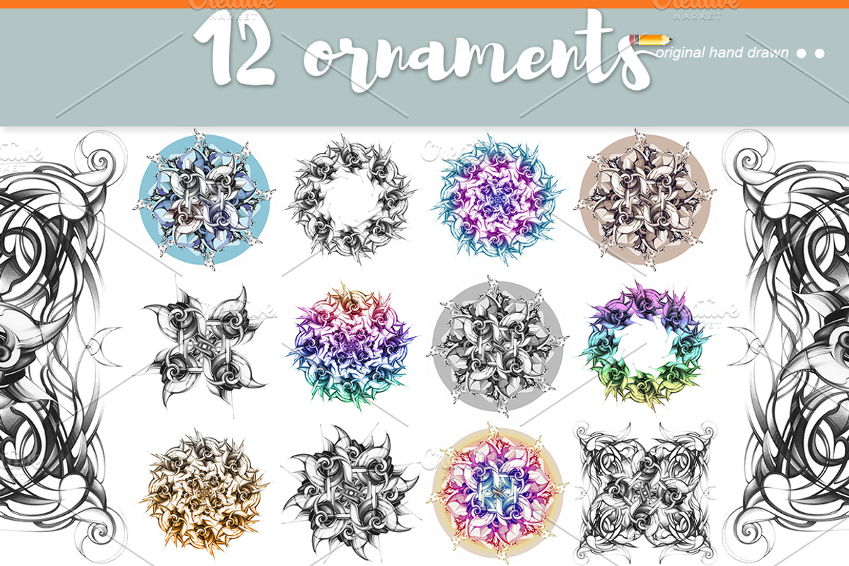 Hand drawn seamless pattern, a Pattern Graphic by Allween (Photo 2 of 8)