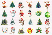 Woodland Christmas Clipart, an Illustration by CreationArt (Thumbnail 3 of 4)