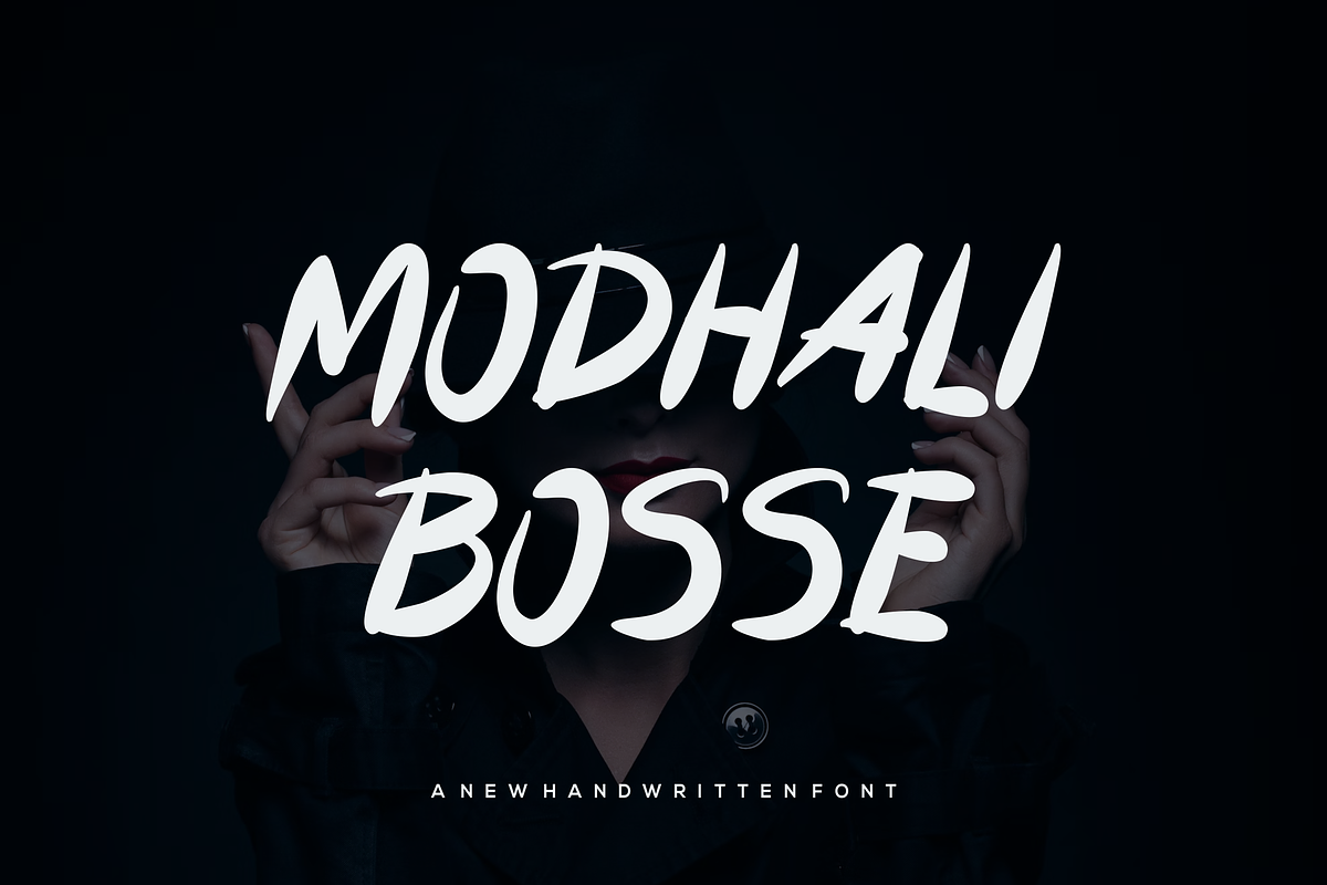 Modhali Bosse - Font, a Handwritten Font by artchiles_design (Photo 1 of 5)