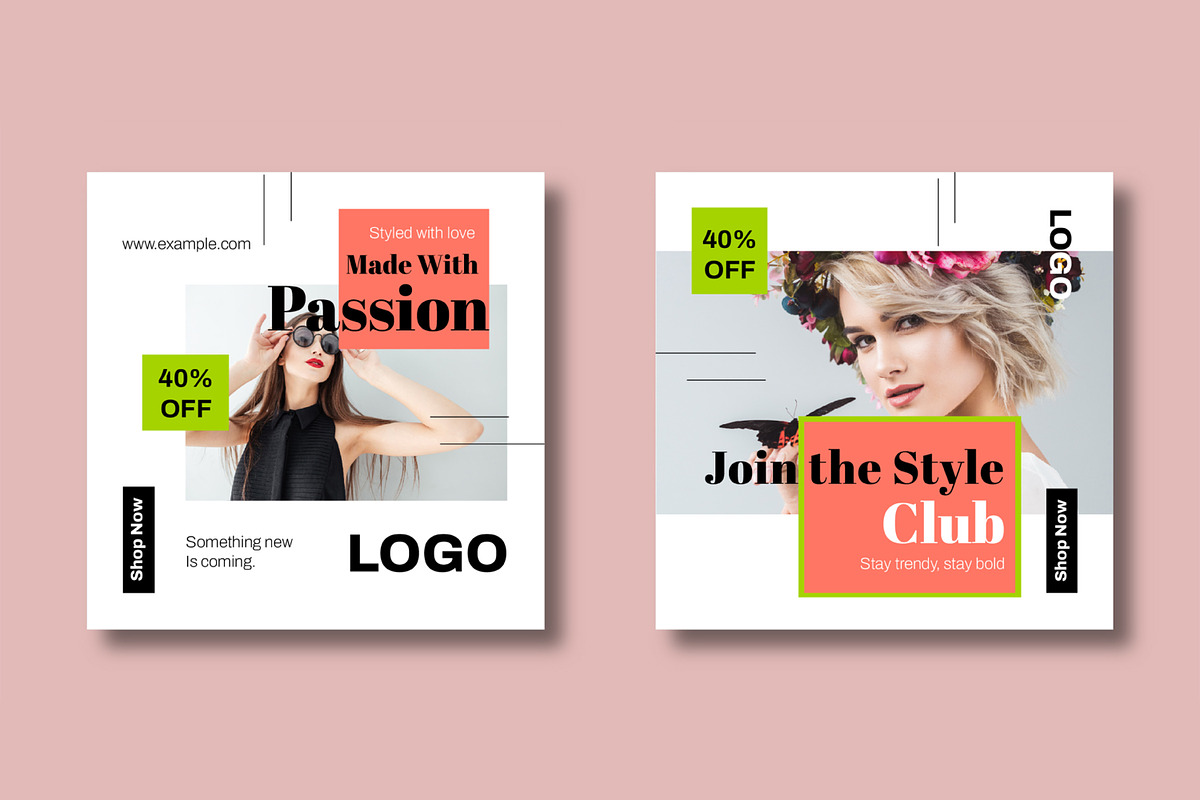 Marketing Fashion Social Media Post preview 5
