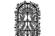 50 Floral French Window Ornament, a Decorative Illustration by Amazin_art (Thumbnail 5 of 35)