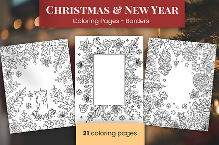 Christmas, New Year Frames & Borders