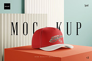 Cap Mockup Set v.6, an Apparel Mockup by Mocart (Thumbnail 1 of 9)