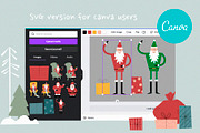 The Santa Trio clipart Collection, an Illustration by svetlatek (Thumbnail 5 of 10)