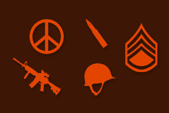Military Icons And Backgrounds