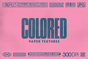 Colored Paper Textures, a Texture Graphic by Indieground Design Inc.