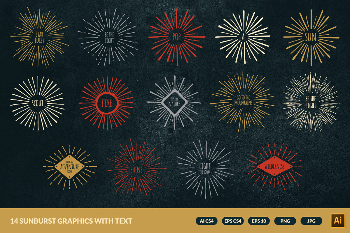 Sunburst Graphics, an Object Graphic by Ember Studio (Photo 2 of 5)