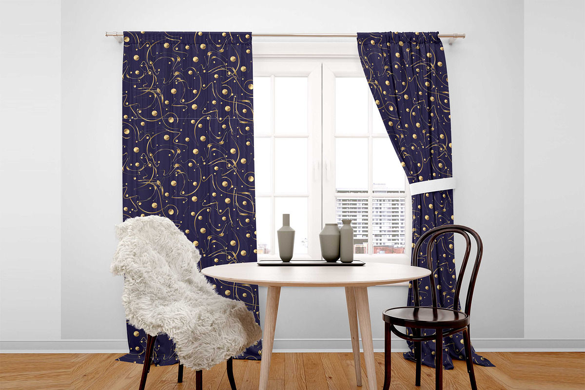 golden glowing wave lines, a Pattern Graphic by AAN Seamless Shop (Photo 1 of 3)