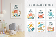 Under the sea clipart for kids, an Animal Illustration by RinaKustova (Thumbnail 7 of 12)