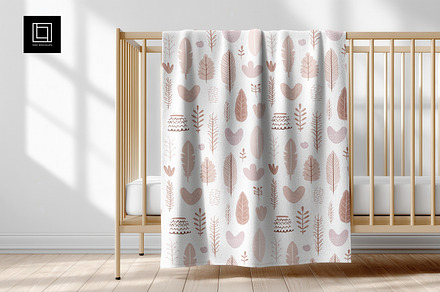 Fleece Baby Blanket Mockup PSD, a Household Mockup by 1001 mockups
