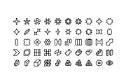100 Neubrutalism Icons Vol. 2, an Outline Icon by Side Project (Thumbnail 3 of 10)