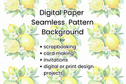 8JPG WATERCOLOR LEMON PATTERNS BG, a Pattern Graphic by Vachira Digital Studio (Thumbnail 2 of 2)