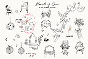Hand Drawn Wedding Illustrations 300, an Object Graphic by whiteheartdesign (Thumbnail 12 of 24)