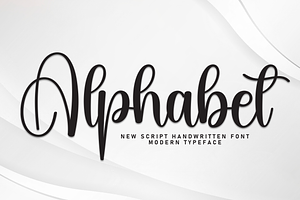 Alphabet Script Font