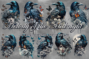 Melody Of The Midnight Clipart