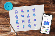 Logistics | 16 Thin Line Icons Set, an Outline Icon by Alex Blogoodf (Thumbnail 5 of 12)
