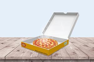 Pizza Box Packaging Mock-Ups