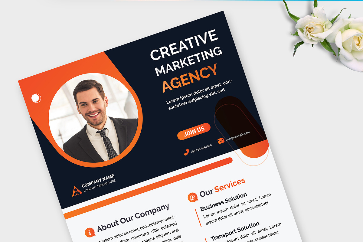 Creative Flyer Layout, a Flyer Template by MightyDesign (Photo 4 of 8)