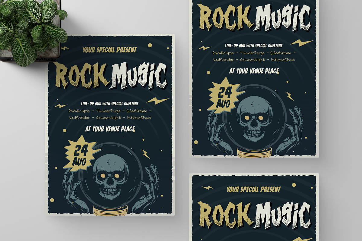 Rock Music Festival Night Flyer, a Flyer Template by Annora Studio (Photo 5 of 5)