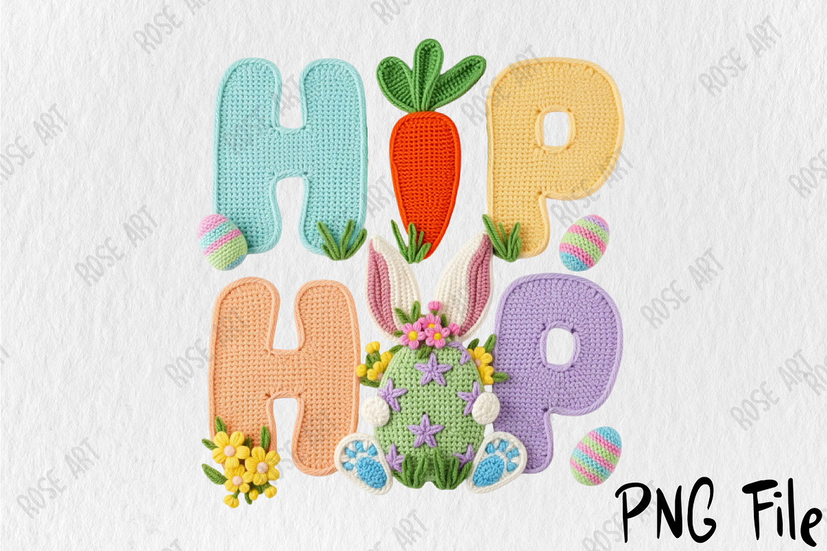 Faux Yarn Easter Hip Hop Sublimation, a Seasonal Illustration by Rose Art (Photo 1 of 4)