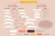 Frames and banners vector clipart, an Object Graphic by Trinibis (Thumbnail 4 of 5)