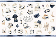 Cozy Evening, an Object Illustration by PeDe Designs (Thumbnail 5 of 25)