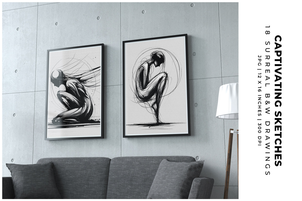 Captivating Sketches, a Decorative Illustration by Digital Art Creations (Photo 4 of 7)