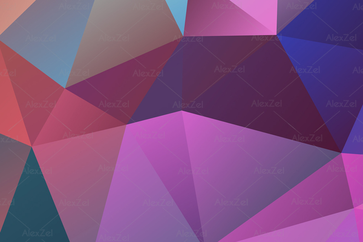 Geometric Triangle digital papers, a Pattern Graphic by AlexZeL (Photo 2 of 5)